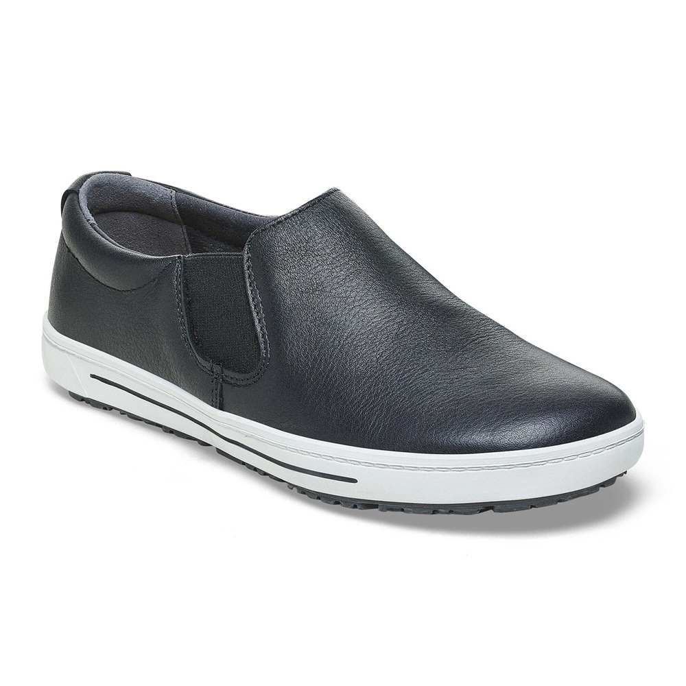 Birkenstock QO 400 Black Leather Slip-On Sneakers - Picture 13 of 13